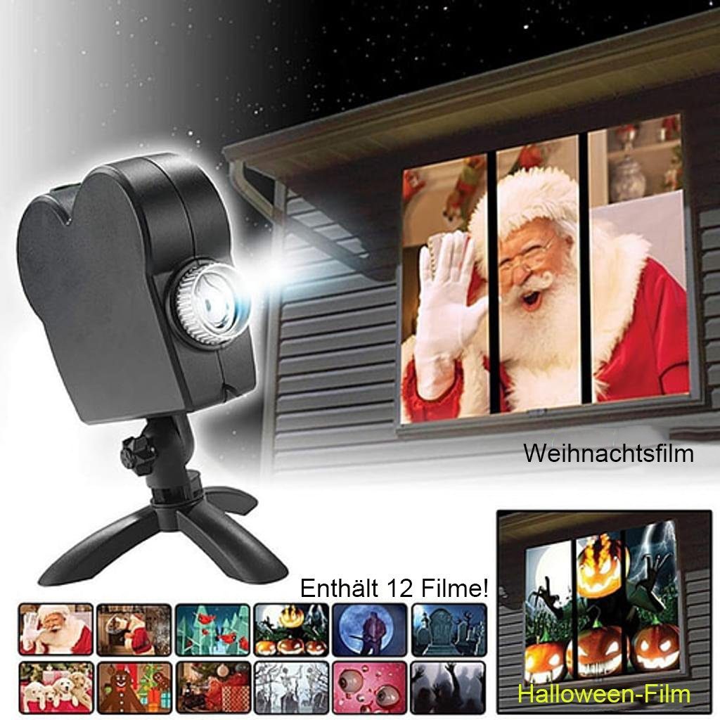 Weihnachts Projektor (Mit Leinwand) - LeuchtWelten